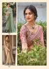 Saroj Vol 4 By Kashvi Dull Moss Brasso Designer Sarees Wholesale Clothing Suppliers In India